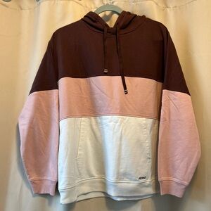 Ascend Women’s Tri-Tone Hoodie - Chocolate, Blush, and Ivory